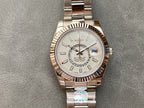 SKY-DWELLER 42 WHITE DIAL STAINLESS STEEL
