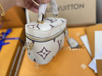 VANITY PM 19CM WHITE PURPLE MONOGRAM CANVAS LEATHER