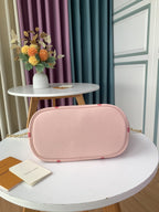MASHMALLOW HOBO BAG BOUTON DE ROSE PINK GRAINED COWHIDE LEATHER