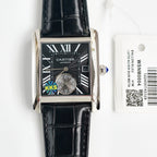 TANK MC SECOND TIME STEEL CASE LEATHER
