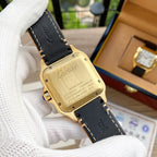 SANTOS 38MM GOLD CASE AUTOMATIC LEATHER