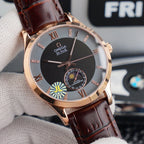 DEVILLE CHRONOMETER 40MM MOONPHASE GREY BLACK DIAL