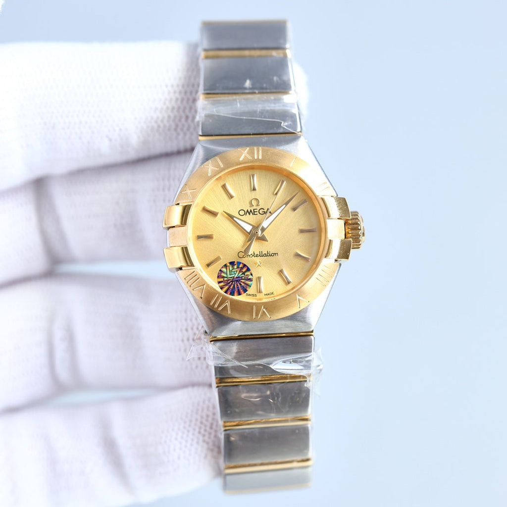 CONSTELLATION 27MM ROSE GOLD DIAMOND BEZEL