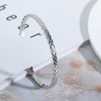 CRUSH BRACELET OPEN CUFF SILVER 1