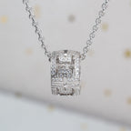 PARENTESI NECKLACE SILVER DIAMOND