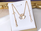 HAPPY WING NECKLACE MOP 1 DIAMOND