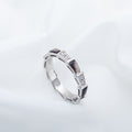 SERPENTI RING SILVER  DIAMOND BLACK MOP 3MM