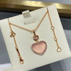 HAPPY HEART GOLD DIAMOND NECKLACE