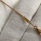 HEART CARNELIAN PINK GOLD NECKLACE