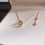 SERPENTI PEDANT DIAMOND PINK GOLD NECKLACE