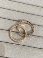 ICE CUBE PINK GOLD RING