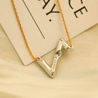 VOLT SILVER DIAMOND PEDANT NECKLACE