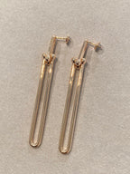 HARDWEAR DOUBLE LONG LINK EARRINGS