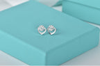 OPEN HEART STUD EARRINGS