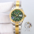 DATEJUST 31  GOLD BLUE DIAL