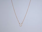 U PEDANT DIAMOND NECKLACE