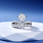 JOSEPHINE DIAMOND SILVER RING
