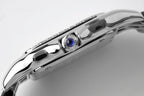 PANTHERE 27MM SILVER CASE DIAMOND BEZEL WHITE DIAL