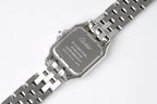 PANTHERE 27MM SILVER CASE DIAMOND BEZEL WHITE DIAL