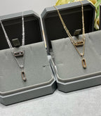 MOVE UNO 2 ROW DIAMOND NECKLACE