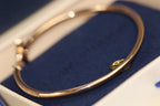 LV IDYLLE PINK GOLD OPEN BRACELET DIAMOND PAVED
