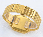 SANTOS LADY 35.1MM AUTOMATIC GOLD DIAMOND BEZEL