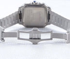 SANTOS LADY 35.1MM AUTOMATIC SILVER DIAMOND BEZEL