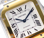 SANTOS LADY 35.1MM AUTOMATIC GOLD STEEL
