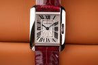 TANK ANGLAISE STEEL RED LEATHER