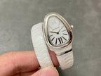 SERPENTI SPIGA WHITE CERAMIC SILVER