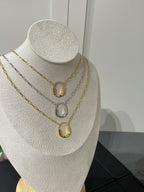LOCK MEDIUM PENDANT DIAMOND NECKLACE