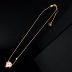 LV COLOR BLOSSOM PINK MOP SUN GOLD NECKLACE