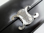 CLASSIC TRIOMPHE 20 BLACK CALFSKIN SILVER HARDWARE
