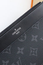 LV SLIM PURSE BLUE MONOGRAM CANVAS 20CM
