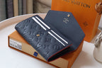 LV SARAH WALLET MONOGRAM EMPREINTE LEATHER 19CM BLACK RED