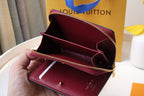 LOU WALLET 11.5CM BROWN RED MONOGRAM CANVAS