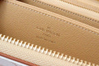 CLEMENCE WALLET 19.5 WHITE PINK MONOGRAM CANVAS
