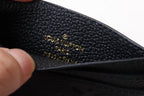 CHARM CARD HOLDER BLACK MONOGRAM CANVAS