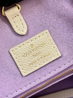 ONTHEGO 35 WHITE PURPLE MONOGRAM CANVAS