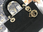MEDIUM LADY D-LITE 24 BLACK CANNANGE EMBROIDERY