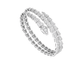 SERPENTI BRACELET SILVER DIAMOND DOUBLE ROW