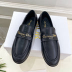 Dior 25 Boy Loafer Black Gold Calfskin 172794