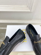 Dior 25 Boy Loafer Black Gold Calfskin 172794