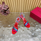 VT Gravani Embellished Leather Sandals 8cm