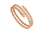 SERPENTI BRACELET PINK GOLD DIAMOND DOUBLE ROW