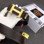 HM Original Belt 38mm Black Cowhide Gold Buckle 620253