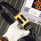 HM Original Belt 38mm Black Epsom Gold  Buckle 620266