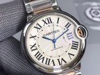 Cartier Balloon 36mm Silver Pink Gold Stainless Steel