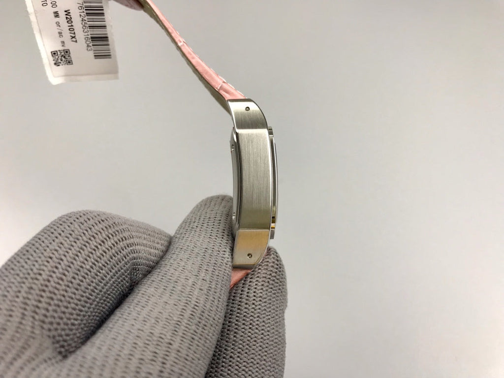 Cartier Santos 100 36mm Silver Pink Leather