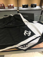 CC Scarf 180 CM In Black Mix White Cashmere 360523